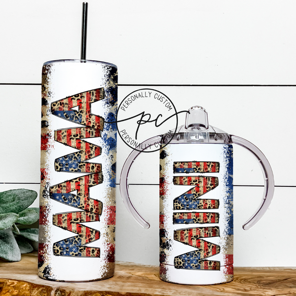 America Cheetah Mama & Mini Tumbler Bundle