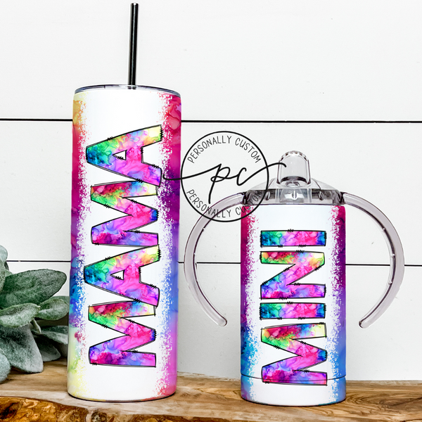 Alcohol Ink Mama & Mini Tumbler Bundle