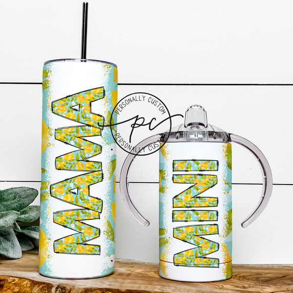 Lemons Mama & Mini Tumbler Bundle