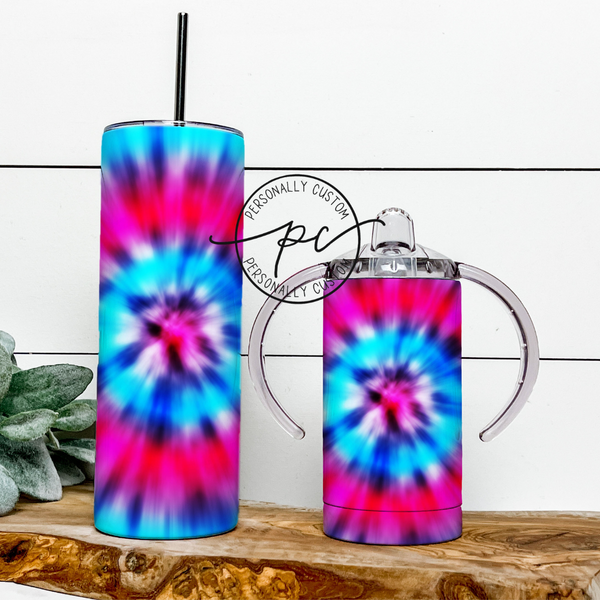 Tie Dye Swirl Mama & Mini Tumbler Bundle