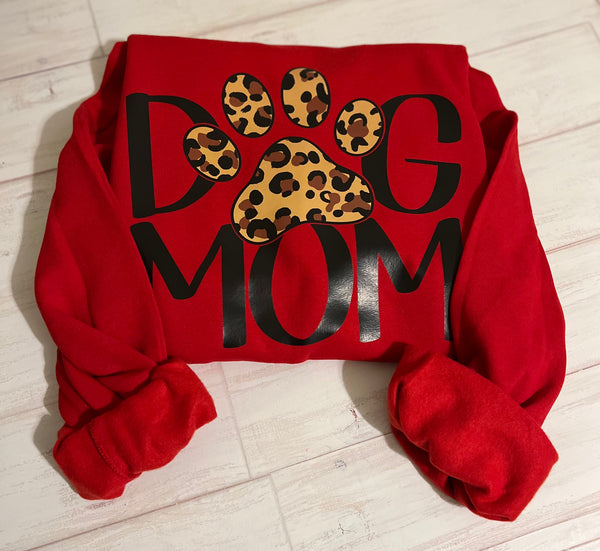 Cheetah Dog Mom Crewneck